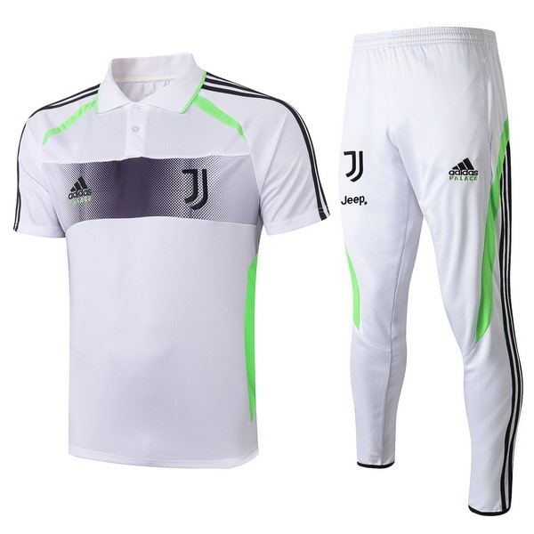 Polo Conjunto Completo Juventus 2019-2020 Blanco Gris